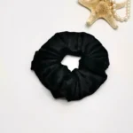 تل کریستال دوزی مشکی مخمل(با اسکرانچی سِت) - تصویر 9