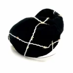 تل مجلسی سوزن دوزی هندی مشکی(با اسکرانچی سِت) - تصویر 4