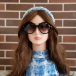 تل مجلسی مخمل آبی آسمانی(با اسکرانچی سِت) - تصویر 3